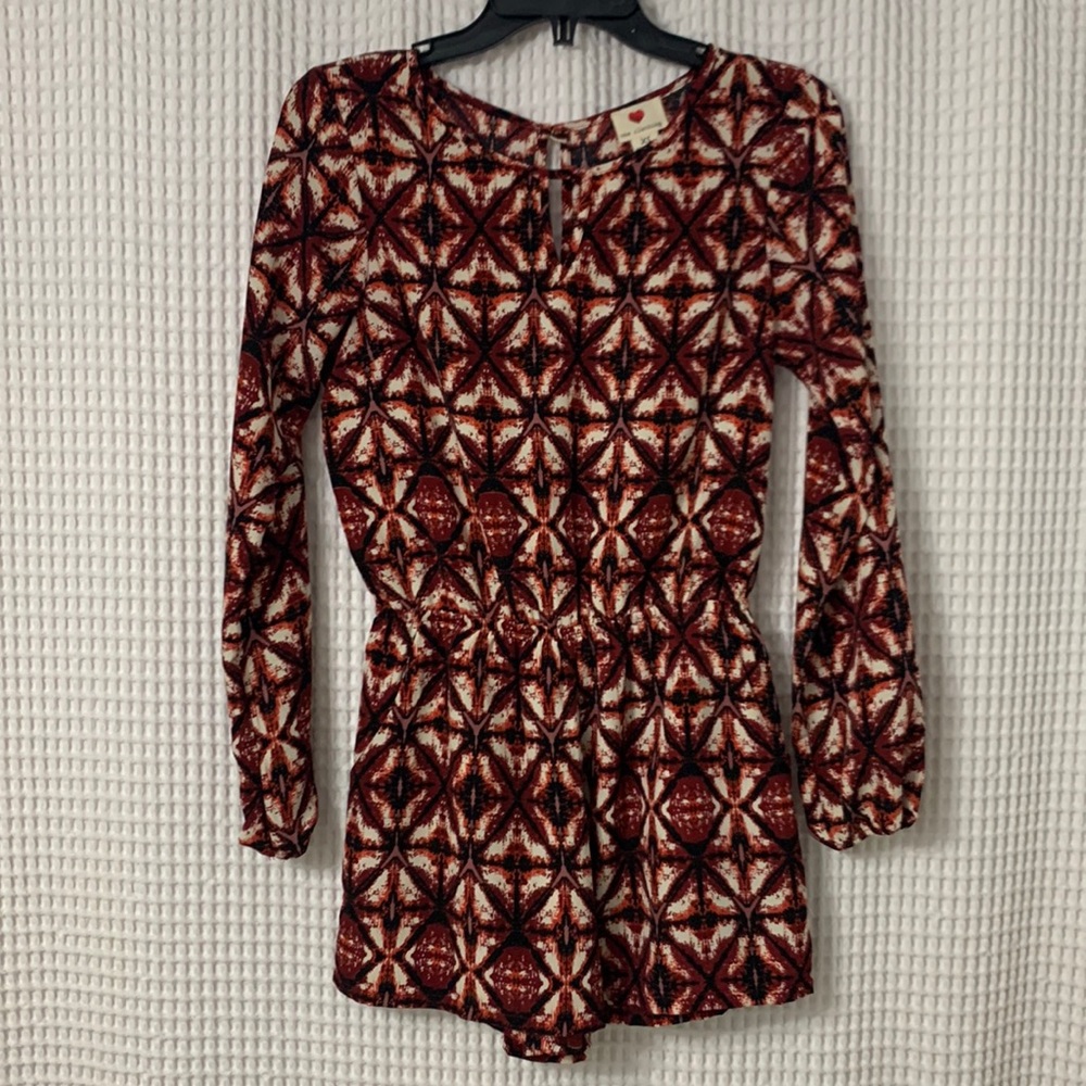 Long sleeve romper